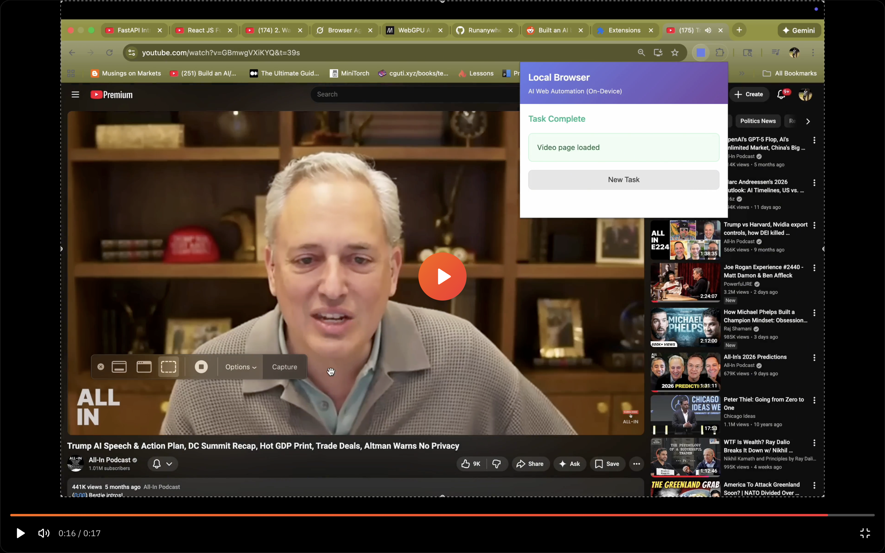 On-Device Browser Agent: AI Web Automation Without the Cloud